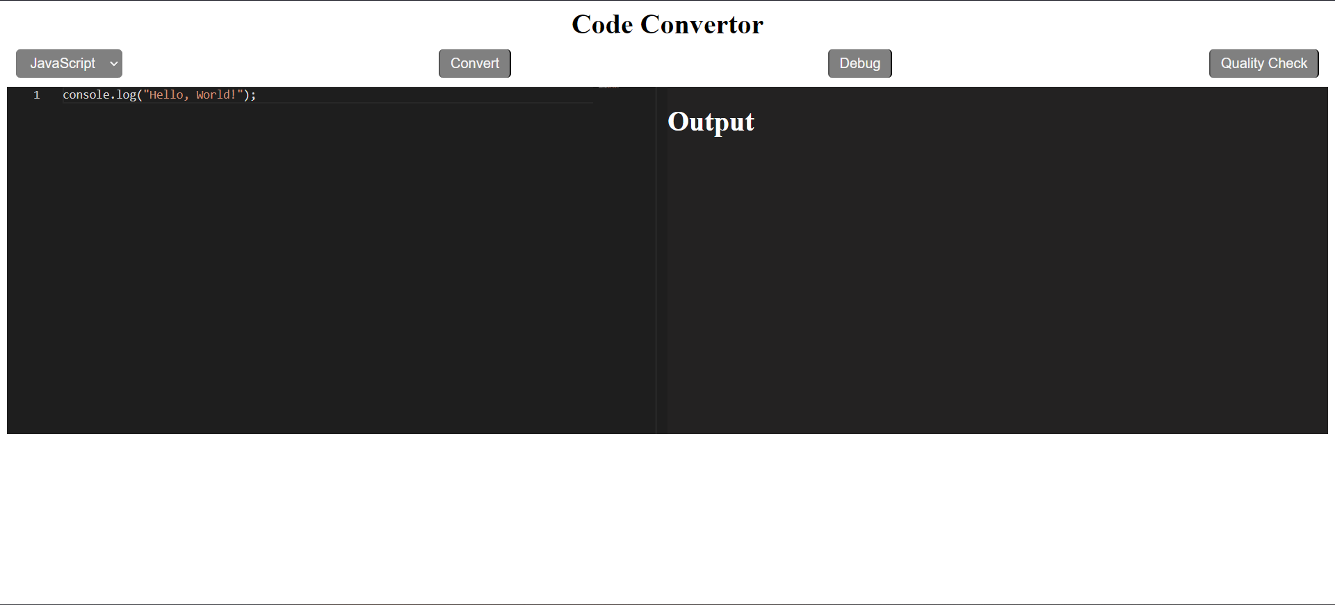 codeConvertor